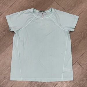 Athleta Mint Green / Blue Activewear Short Sleeve Tee